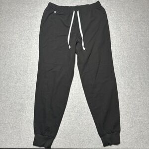 FIGS Tansen Scrub Pants Mens Large Black Technical Collection Jogger Medical